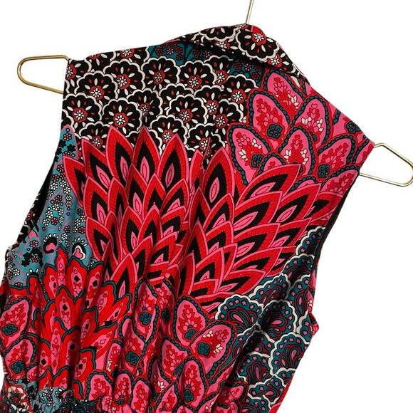 Ace Kouture Sleeveless Zip Up Wide Leg Jumpsuit Cotton Small - Picture 6 of 6